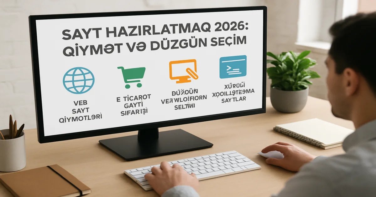 Veb sayt hazırlatmaq üçün seçimlər